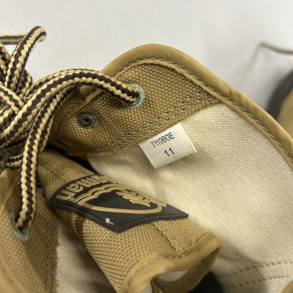 Vintage Hodgman Men's Wading Boots US 11 Felt Sole Lace-Up Tan/Black Model 19212